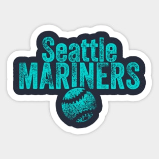 Mariners Vintage Weathered Sticker